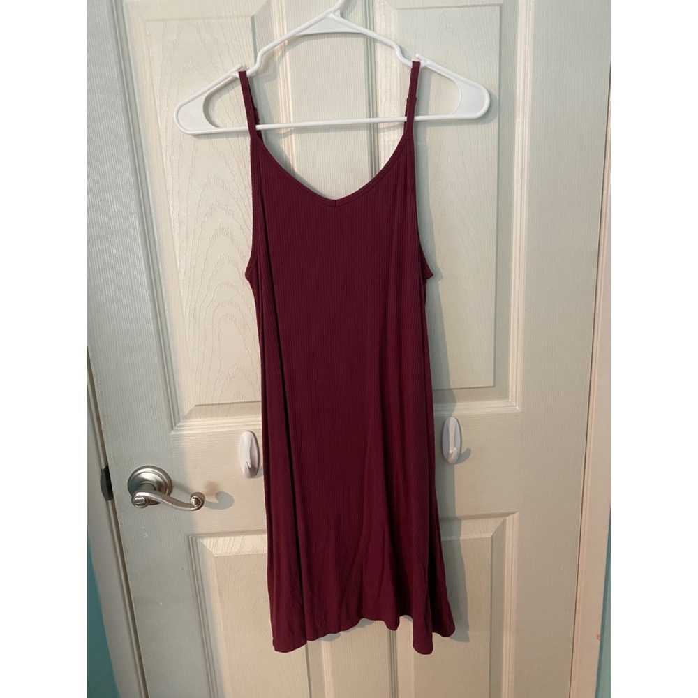 Magenta flowy dress
